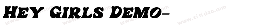 Hey Girls Demo字体转换